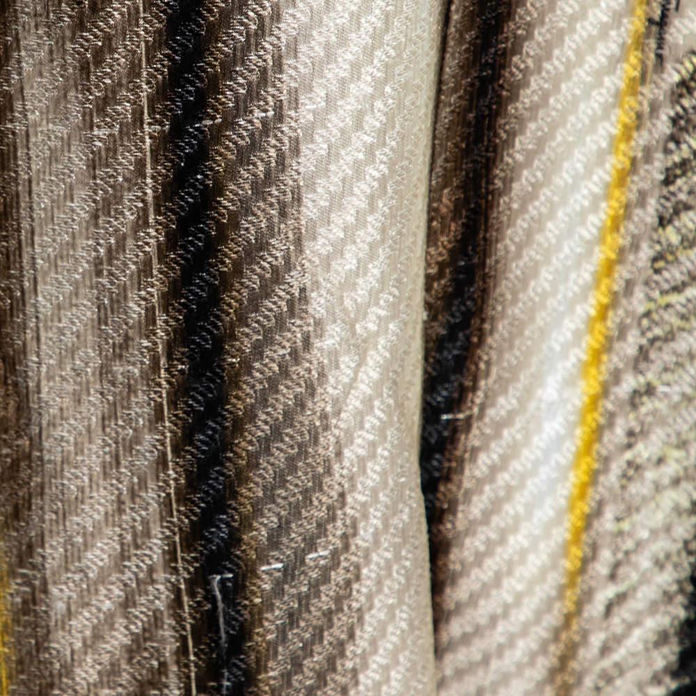 Salvatore Ferragamo Multicolor Snake Print Patterned Satin Asymmetric Dress M 1