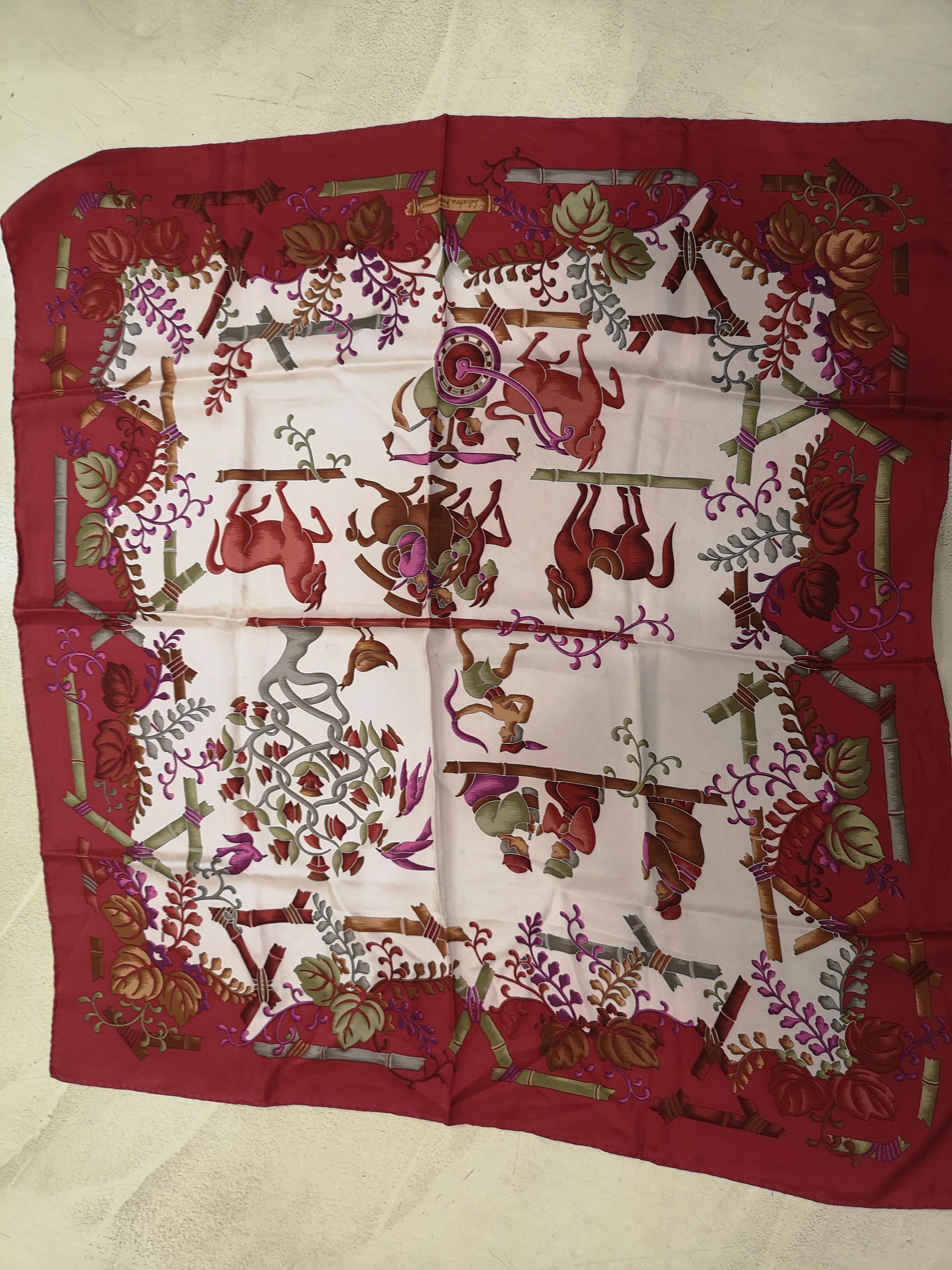 De las mujeres Salvatore Ferragamo pañuelo de seda multicolor - foulard en venta