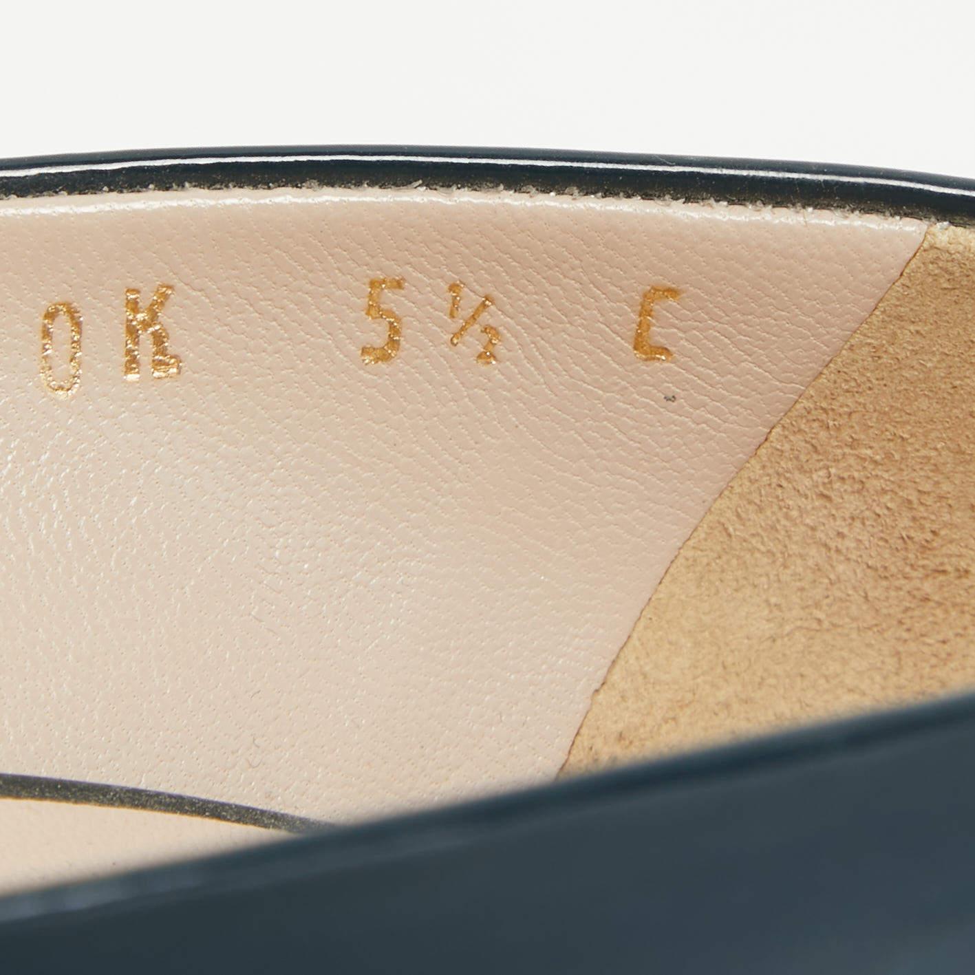 Salvatore Ferragamo escarpins Vara à nœud bleu marine, taille 36 en vente 3