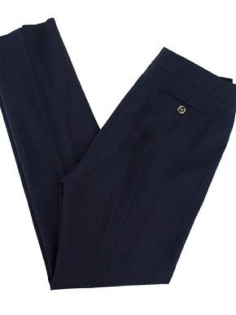 1755 Navy Blue Cigarette Pants main image 0