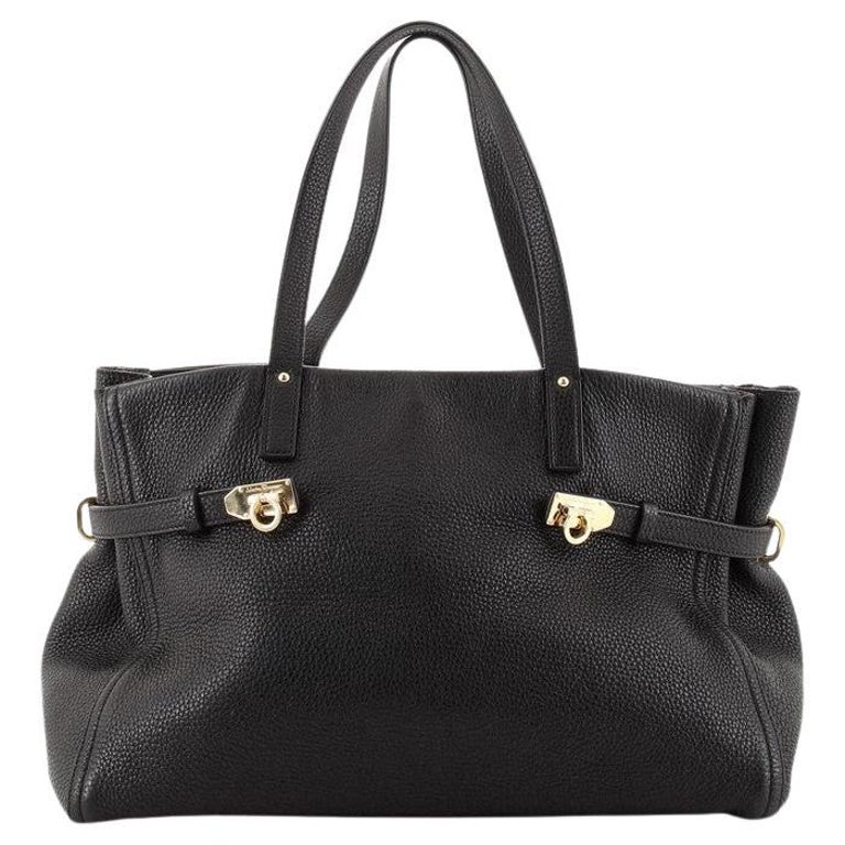 Salvatore Ferragamo Nencia Tote Leather East West at 1stDibs