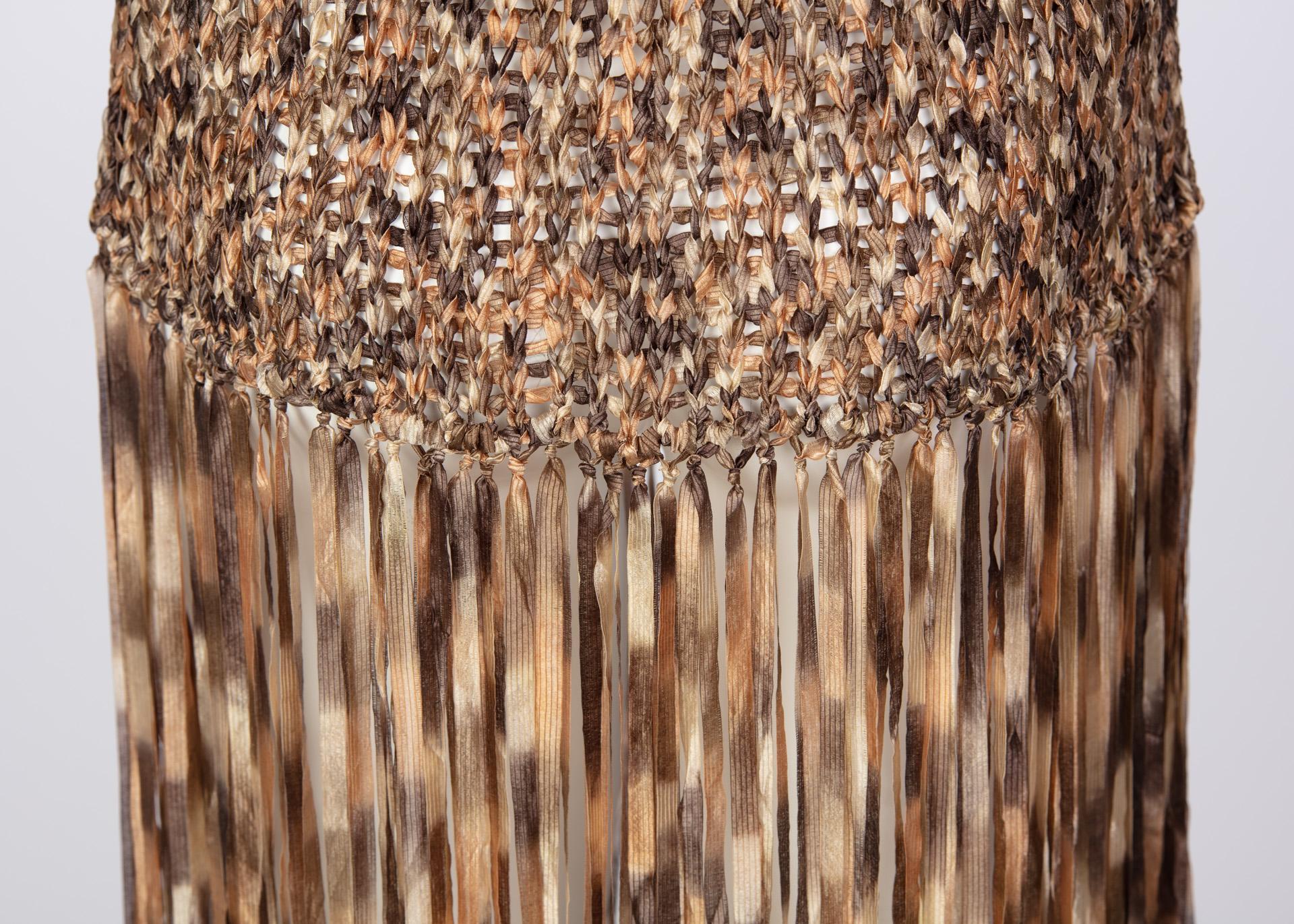 Salvatore Ferragamo Ombre Knit Silk Sleeveless Fringe Maxi Dress New W /Tags 4