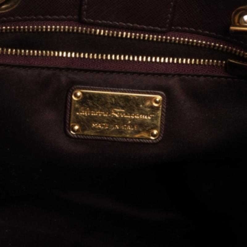 Women's Salvatore Ferragamo Ombre Pink Leather Vany Tote For Sale