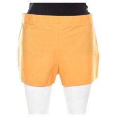 Salvatore Ferragamo - Pantalon vif orange en coton extensible M