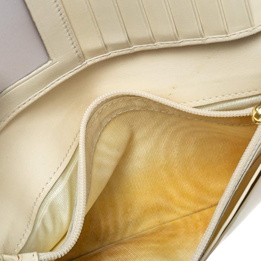 Beige Salvatore Ferragamo Pink/Cream Gancini Canvas and Leather Wallet