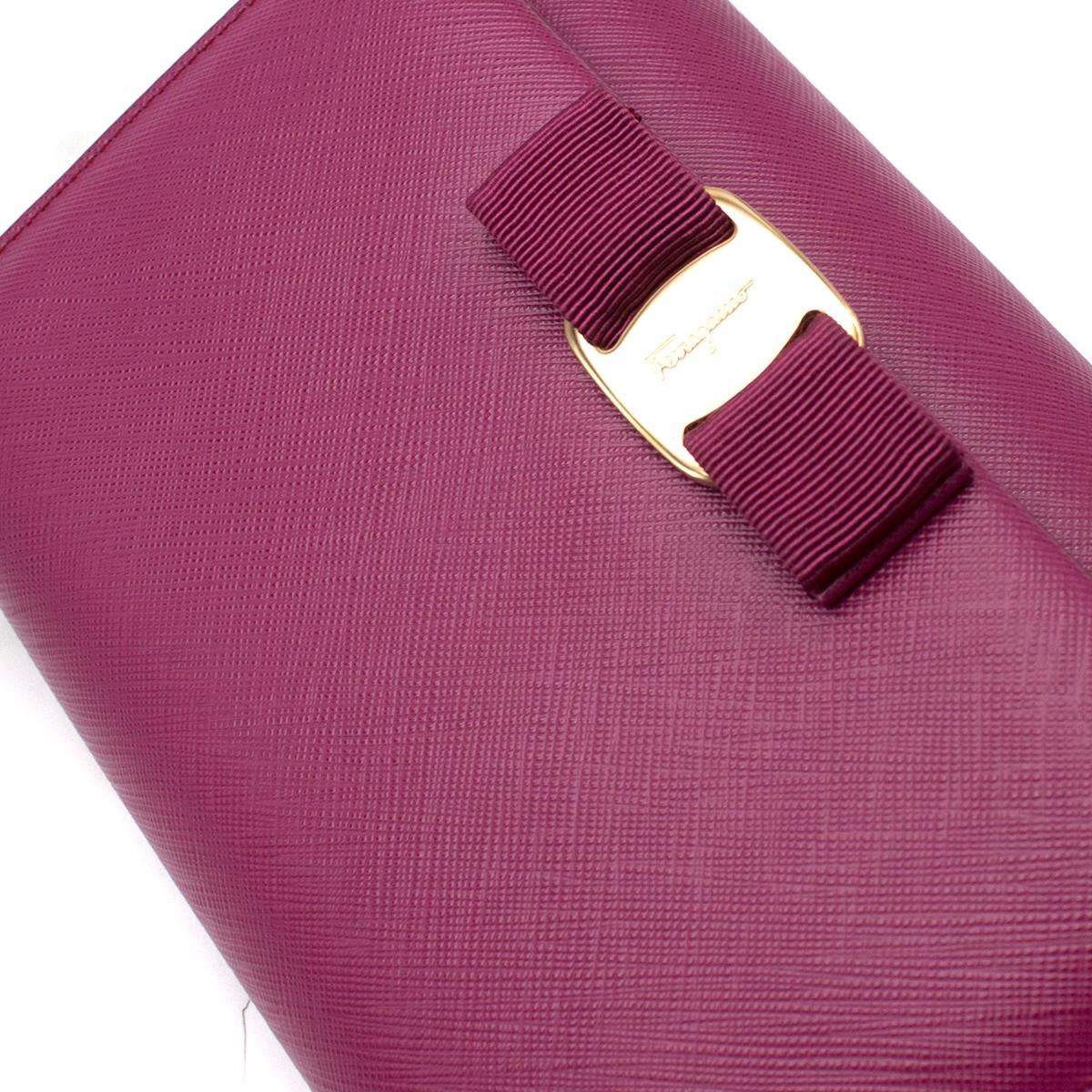 Salvatore Ferragamo Pink Leather Medium Ginny Shoulder Bag 1