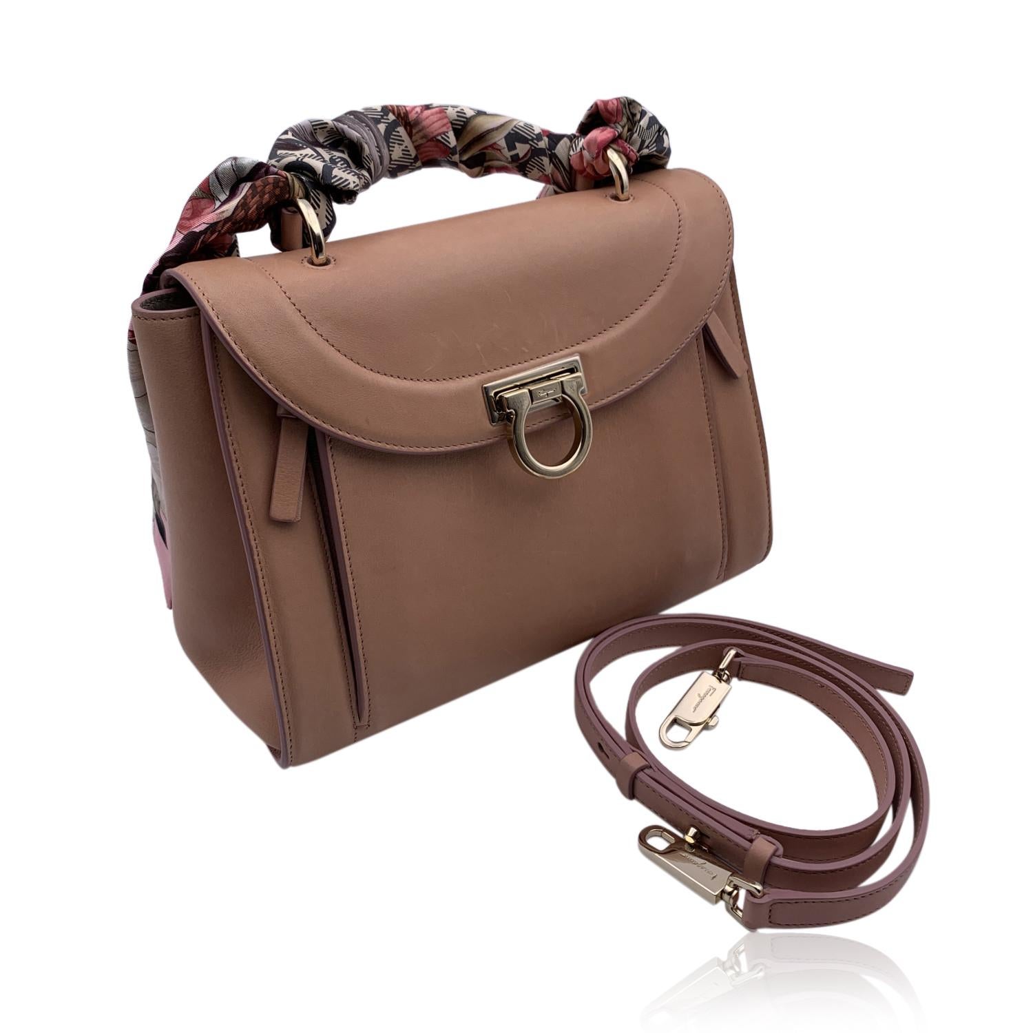Salvatore Ferragamo Pink Leather Sofia Satchel Bag Handbag 6