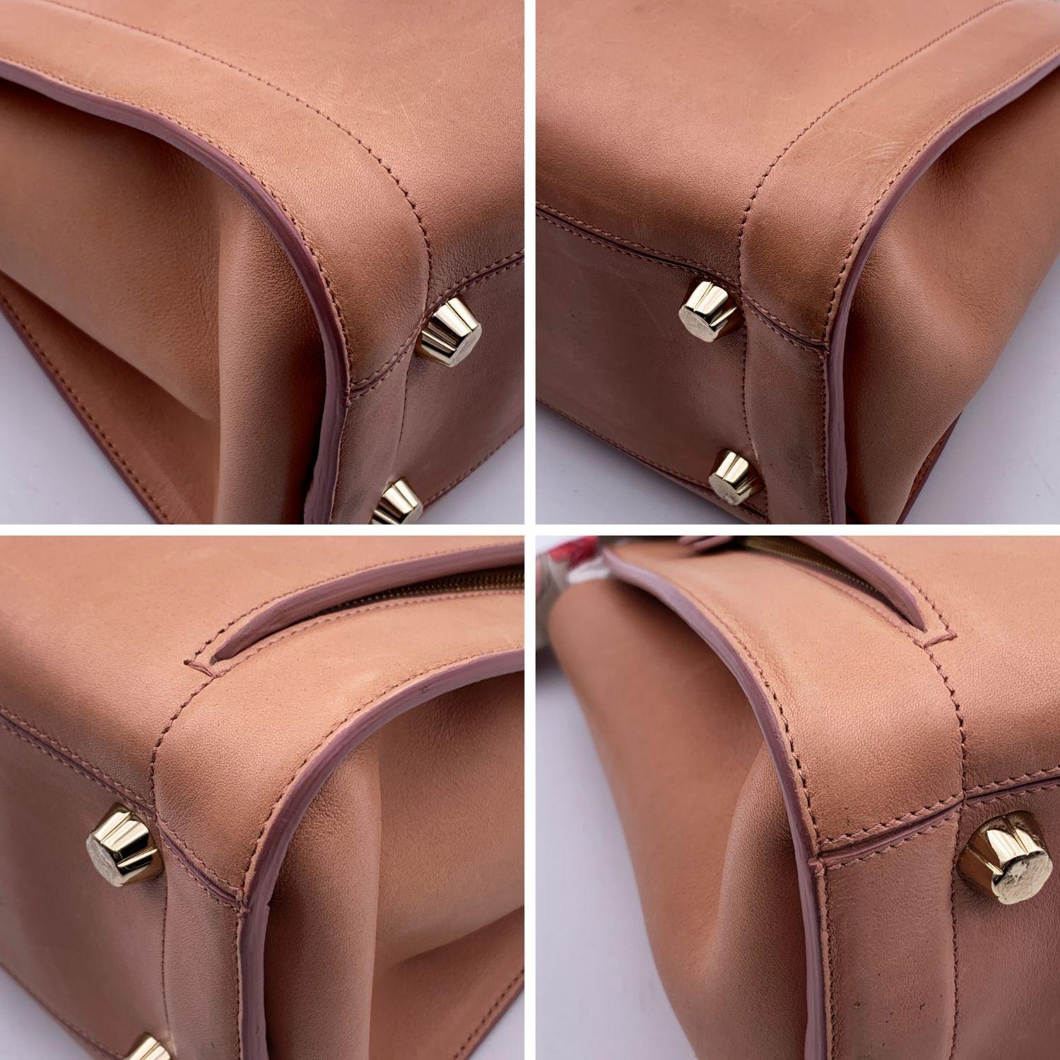 Salvatore Ferragamo Pink Leather Sofia Satchel Bag Handbag 2