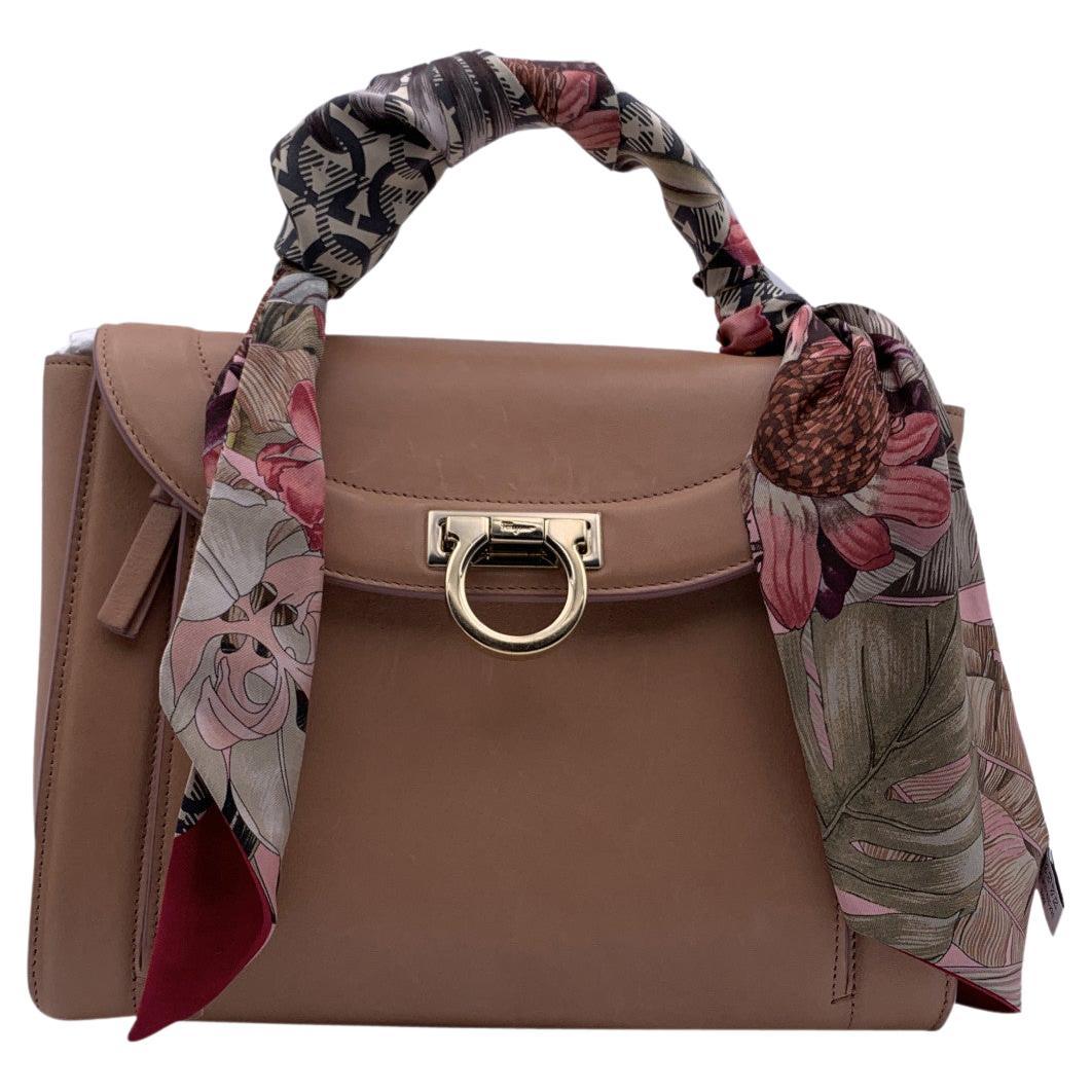 Salvatore Ferragamo Pink Leather Sofia Satchel Bag Handbag