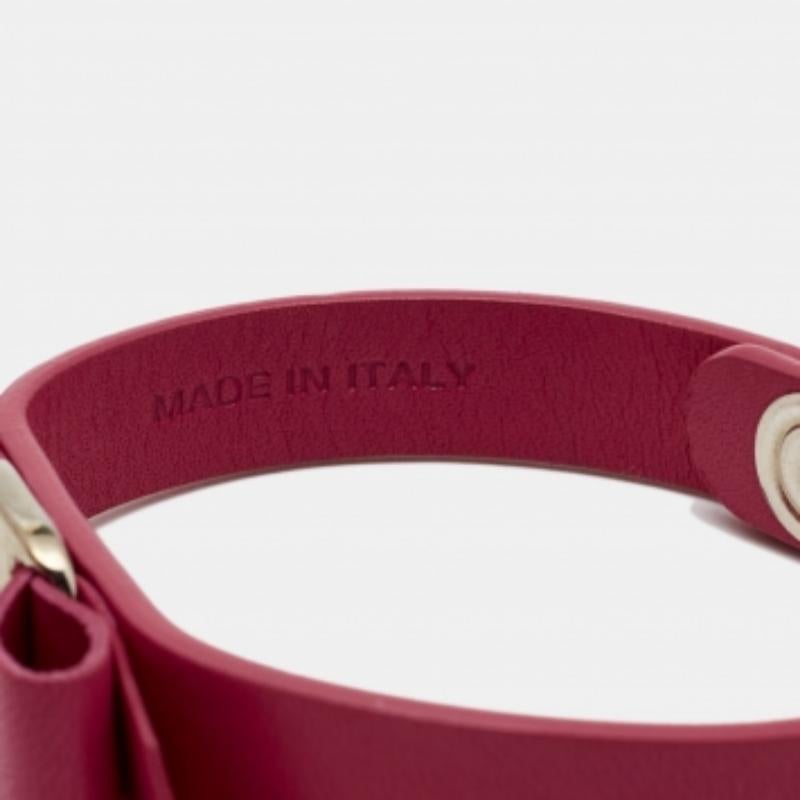 Donna Salvatore Ferragamo Bracciale con fiocco Vara in pelle rosa in vendita