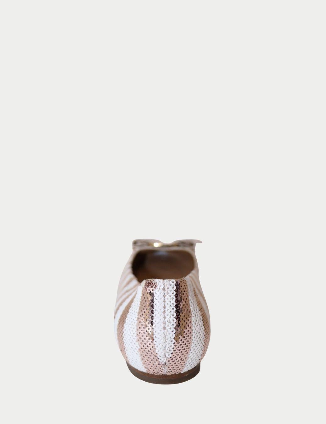 Salvatore Ferragamo Ballerines à paillettes roses - EU 37 Pour femmes en vente