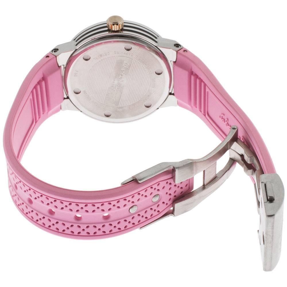 Contemporary Salvatore Ferragamo Pink Stainless Steel FIG050015 Women's Wristwatch 33MM