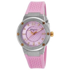 Salvatore Ferragamo Pink Stainless Steel FIG050015 Women's Wristwatch 33MM