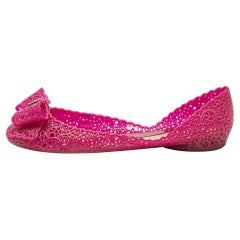 Salvatore Ferragamo Purple Jelly Nilly Ballet Flats Size 40.5