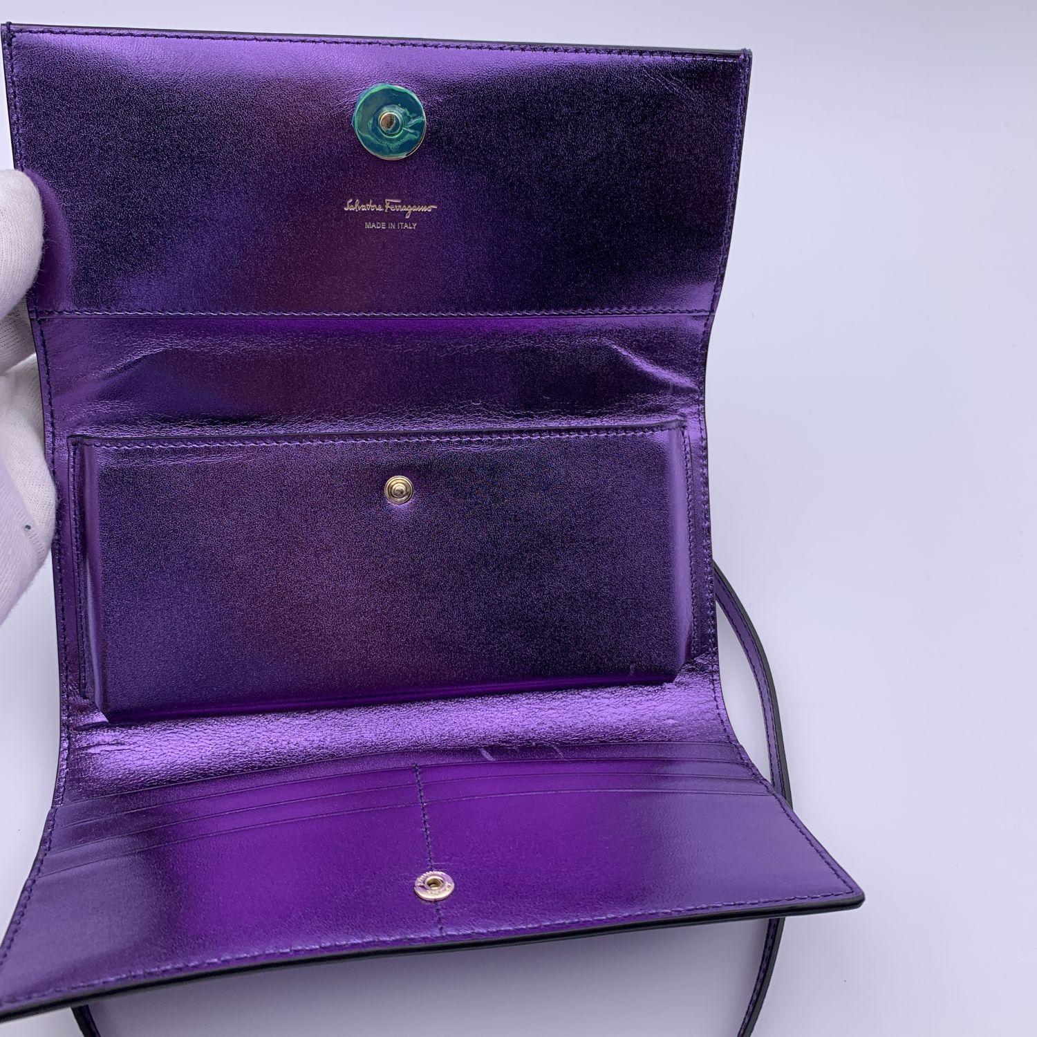 ferragamo purple bag