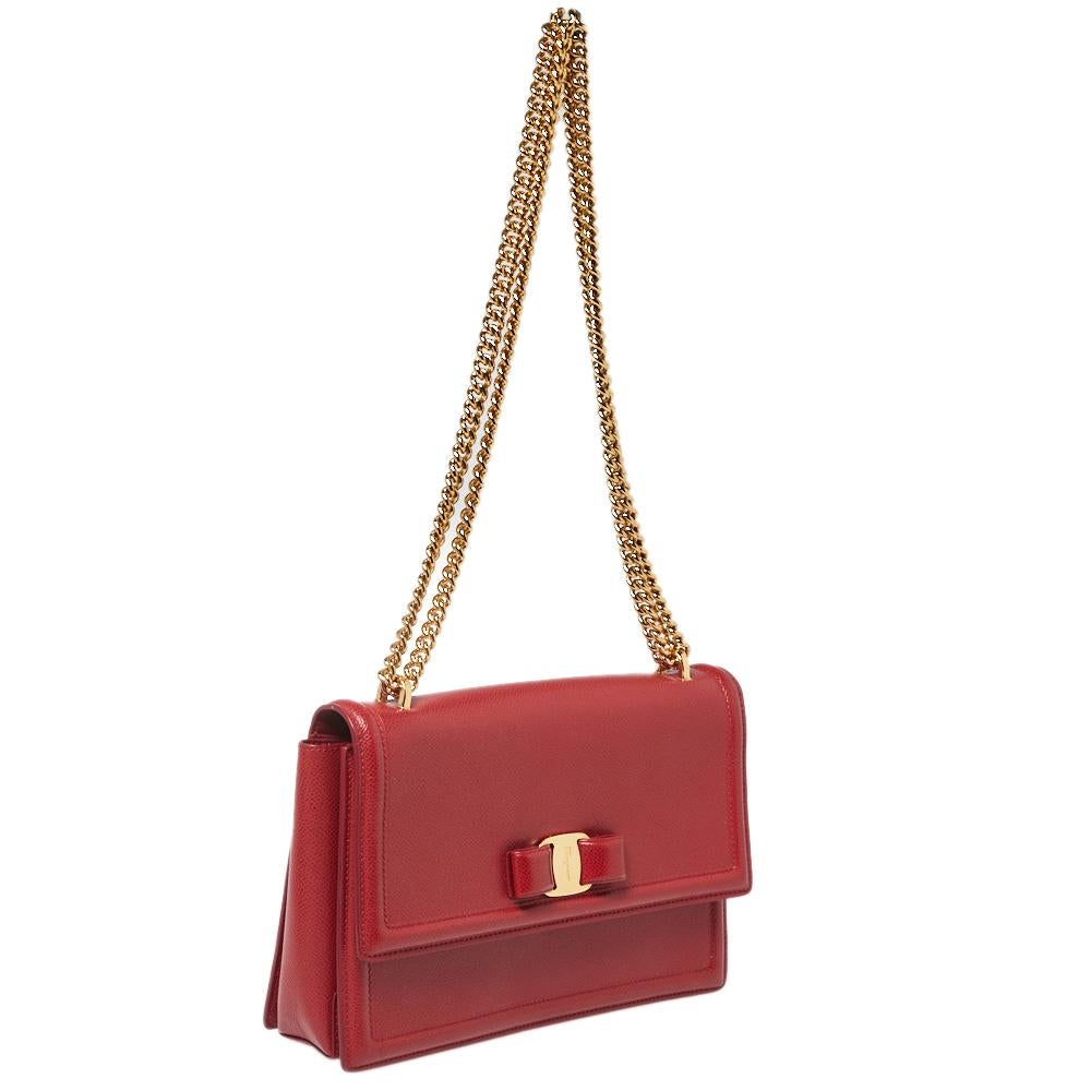 red ferragamo bag