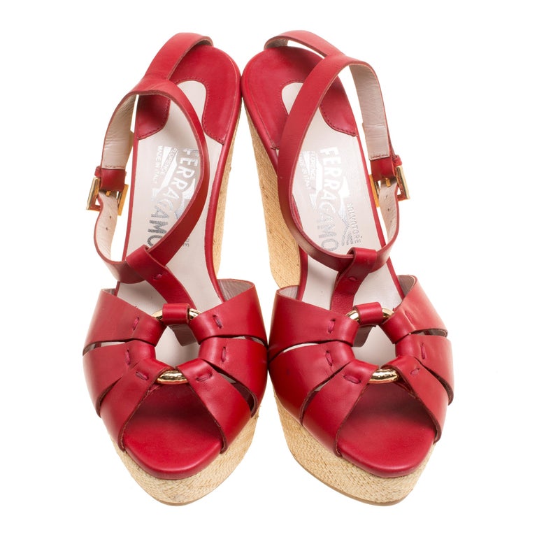 ferragamo platform sandals
