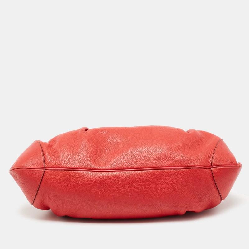Salvatore Ferragamo Red Lipstick Leather Marisa Satchel 1