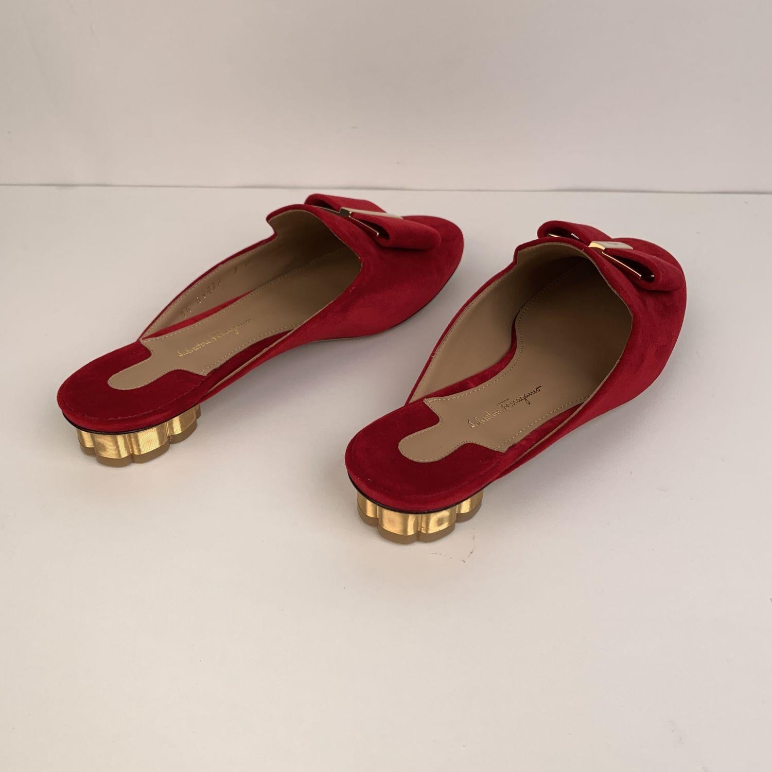 red velvet mules