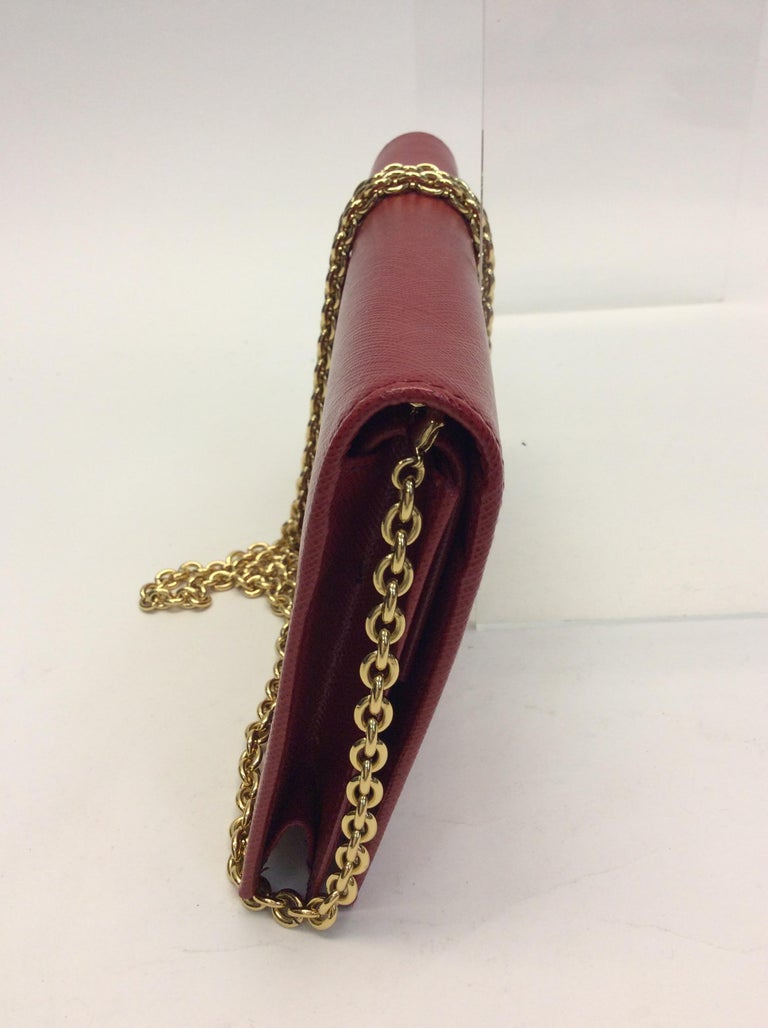Salvatore Ferragamo Red Wallet on a Chain For Sale at 1stDibs