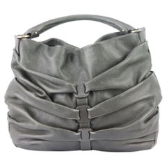 Salvatore Ferragamo - Borsa a tracolla in pelle increspata