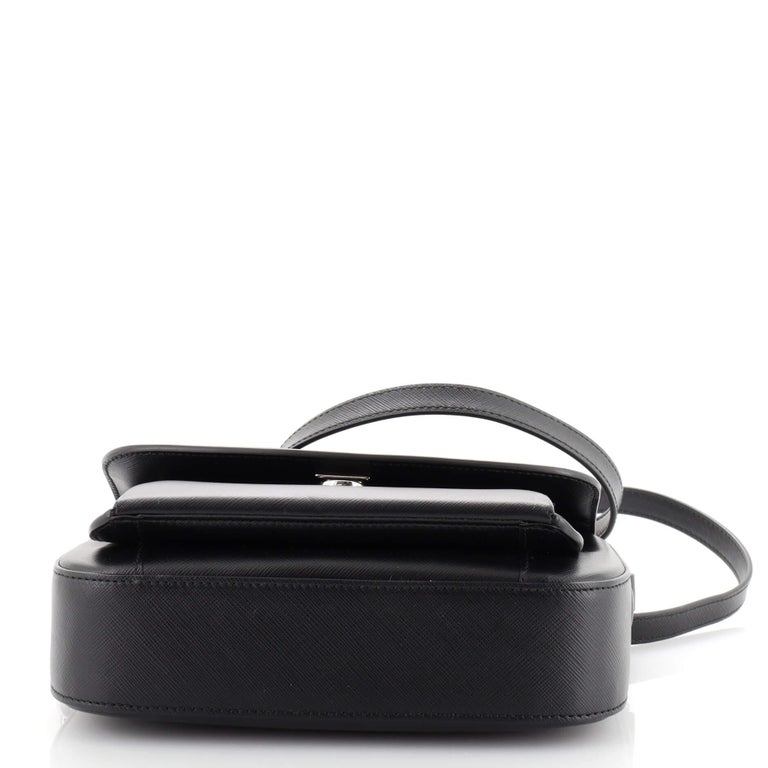 Women's or Men's Salvatore Ferragamo Sandrine Shoulder Bag Saffiano Leather Small For Sale