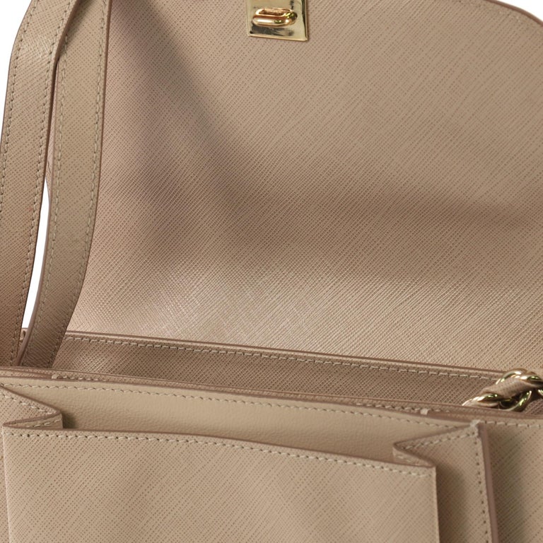 Salvatore Ferragamo Sandrine Shoulder Bag Saffiano Leather Small at 1stDibs