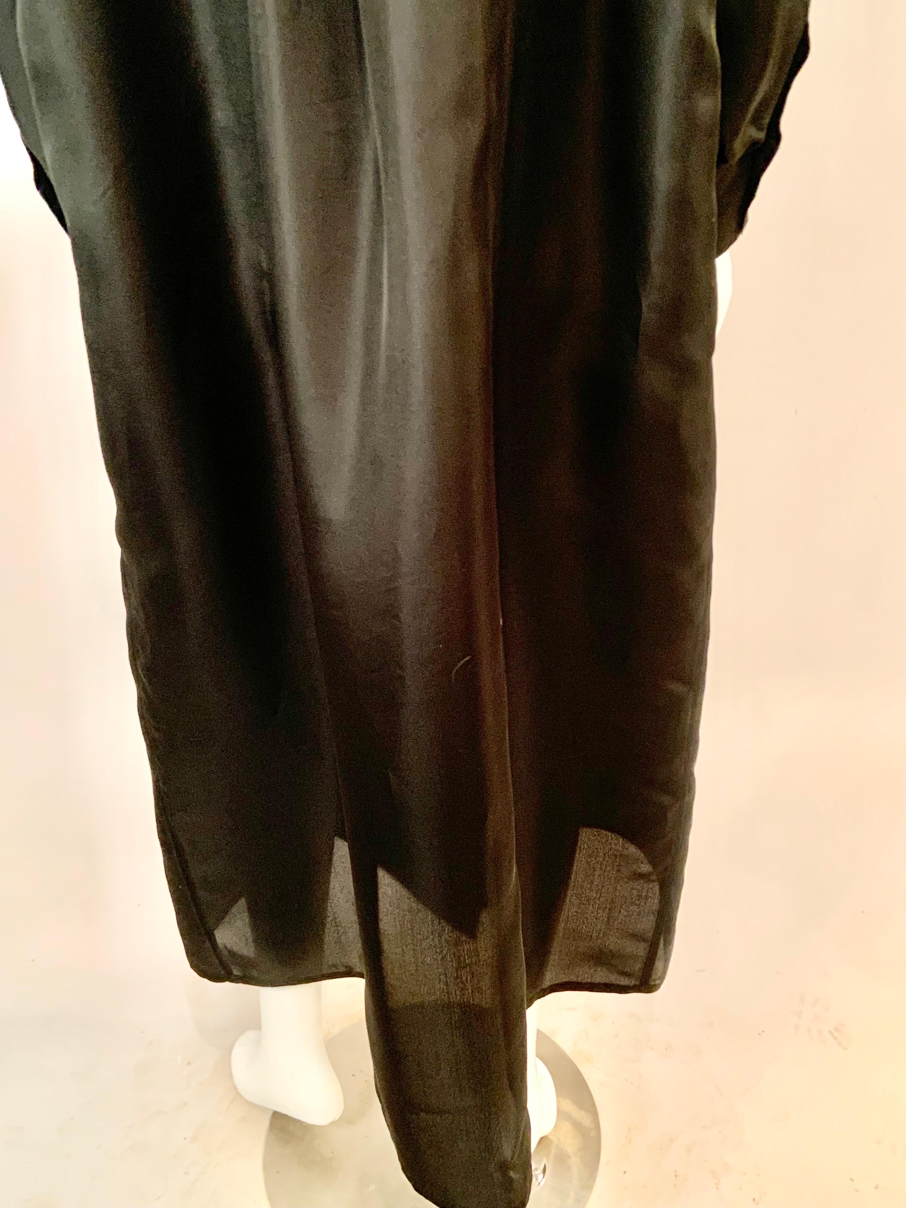 Salvatore Ferragamo Sheer Black Silk Duster Coat, New With Tags 4