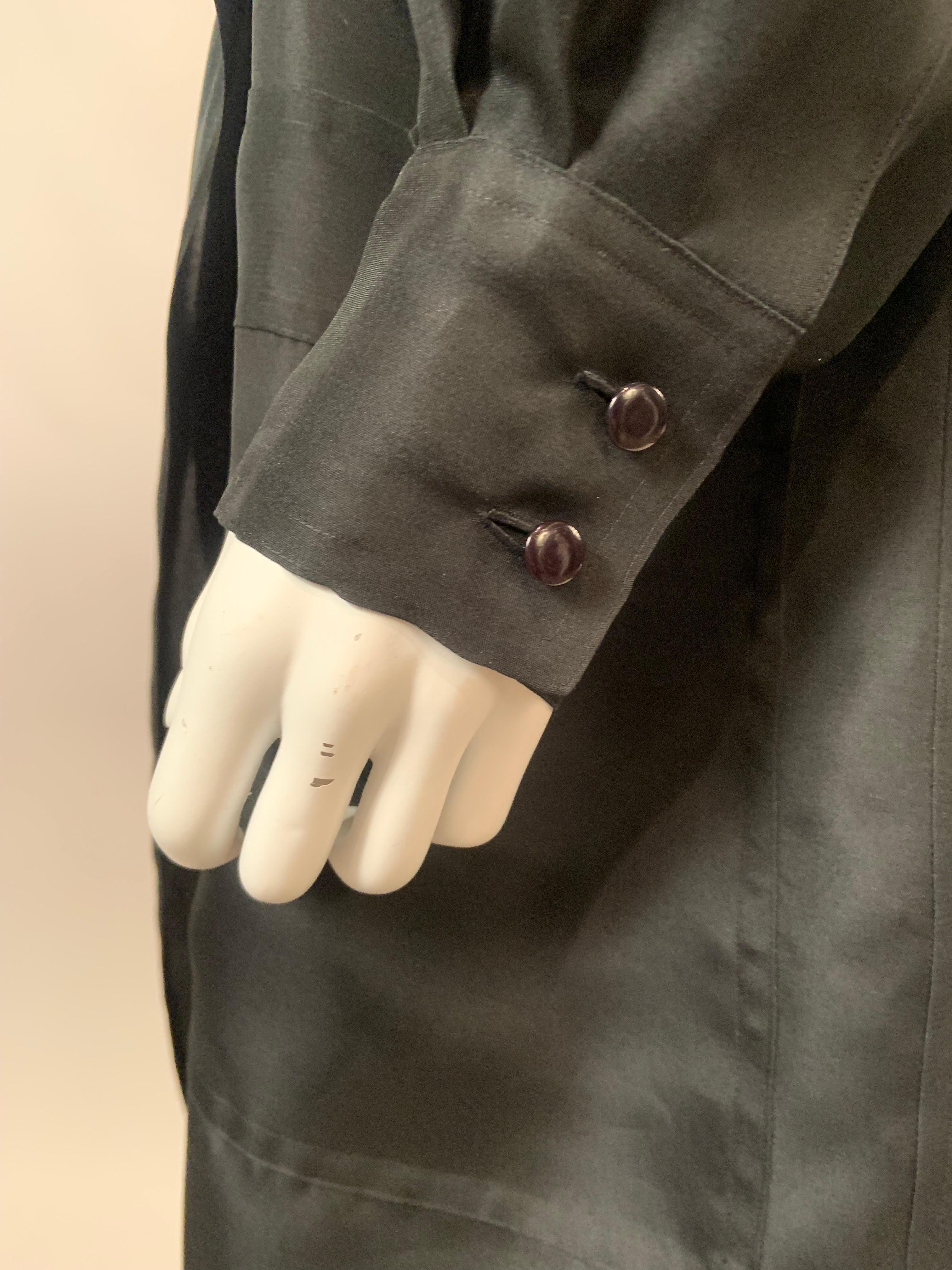 Salvatore Ferragamo Sheer Black Silk Duster Coat, New With Tags 1
