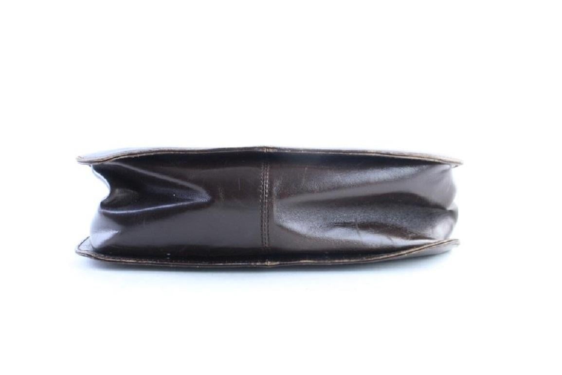 Salvatore Ferragamo Shoulder Gancini 26mr0701 Brown Leather Cross Body Bag For Sale 4