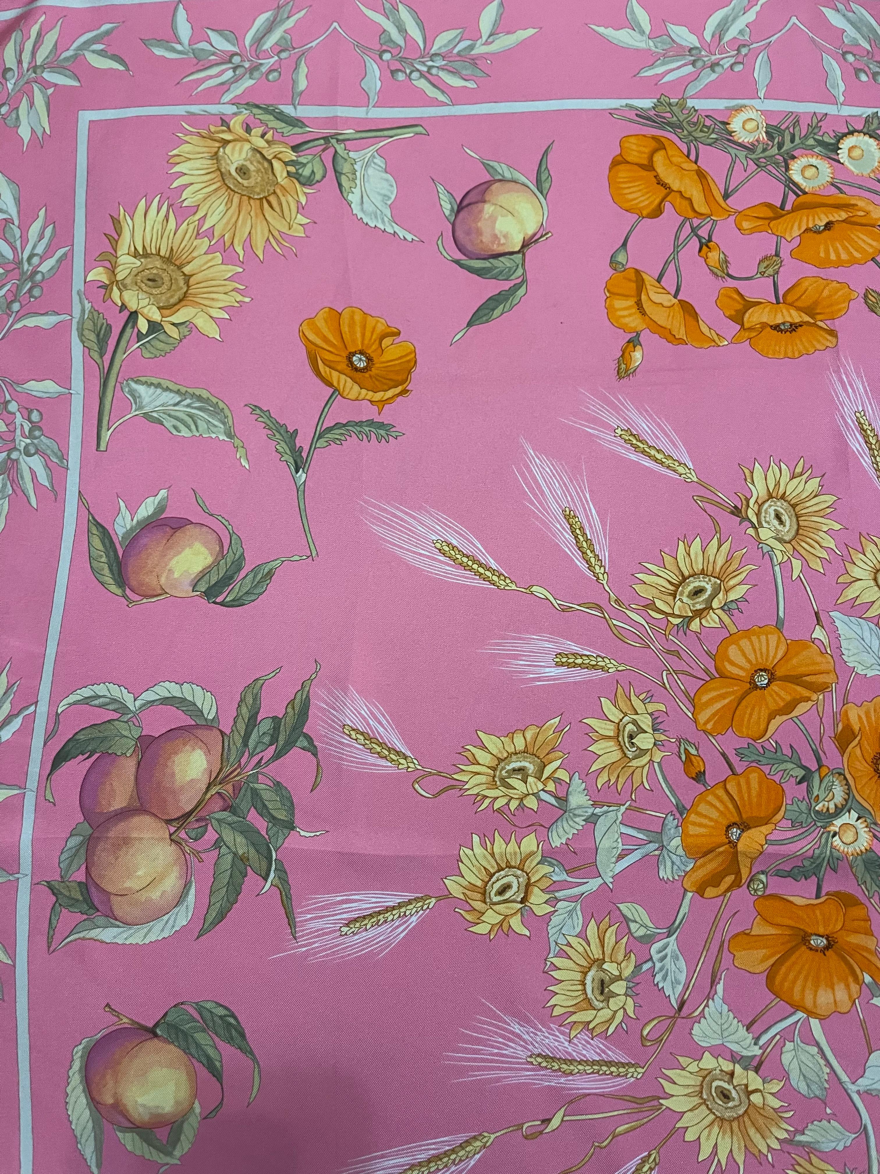 Pañuelo floral de seda Salvatore Ferragamo en venta 2