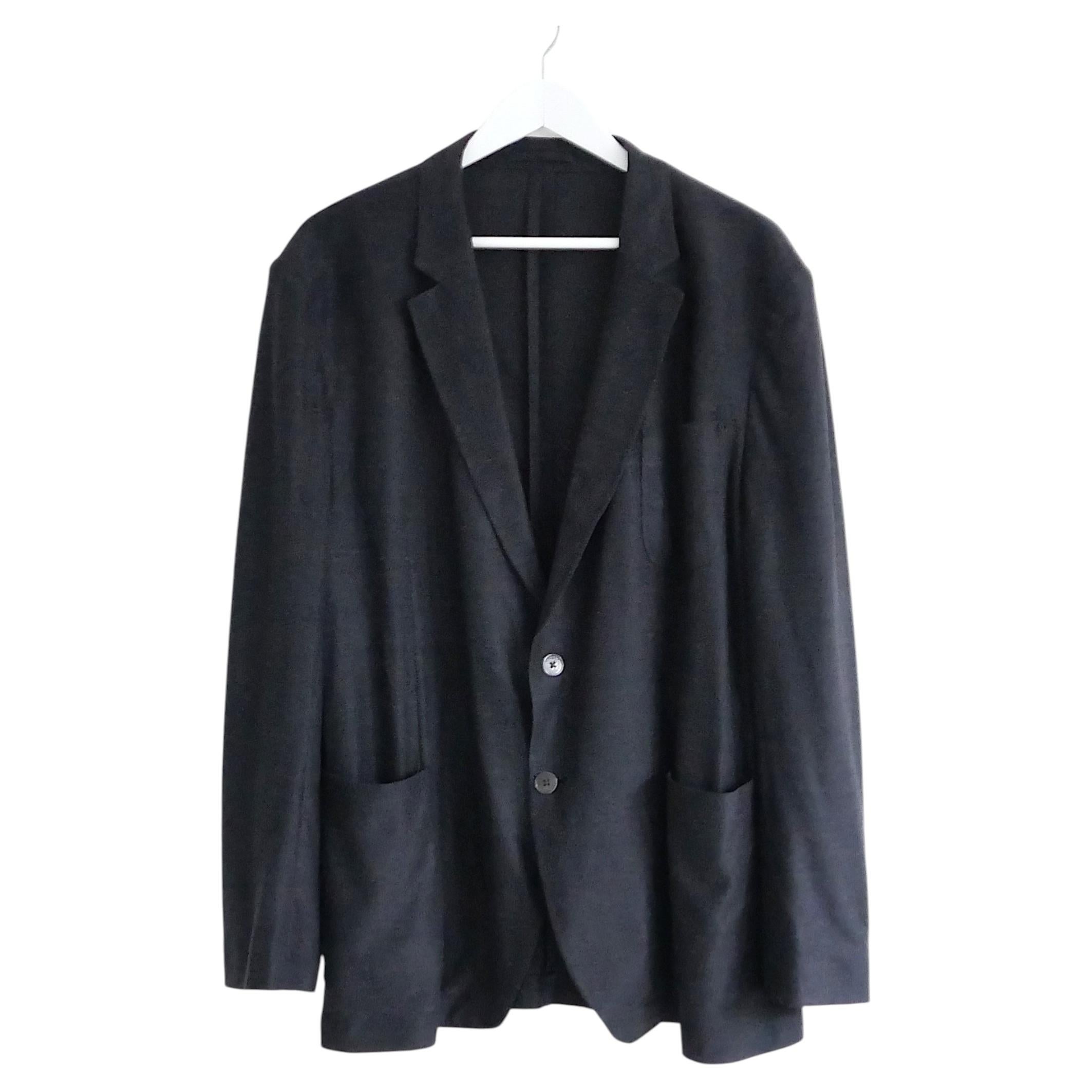 Salvatore Ferragamo Silk & Linen Jersey Sports Jacket