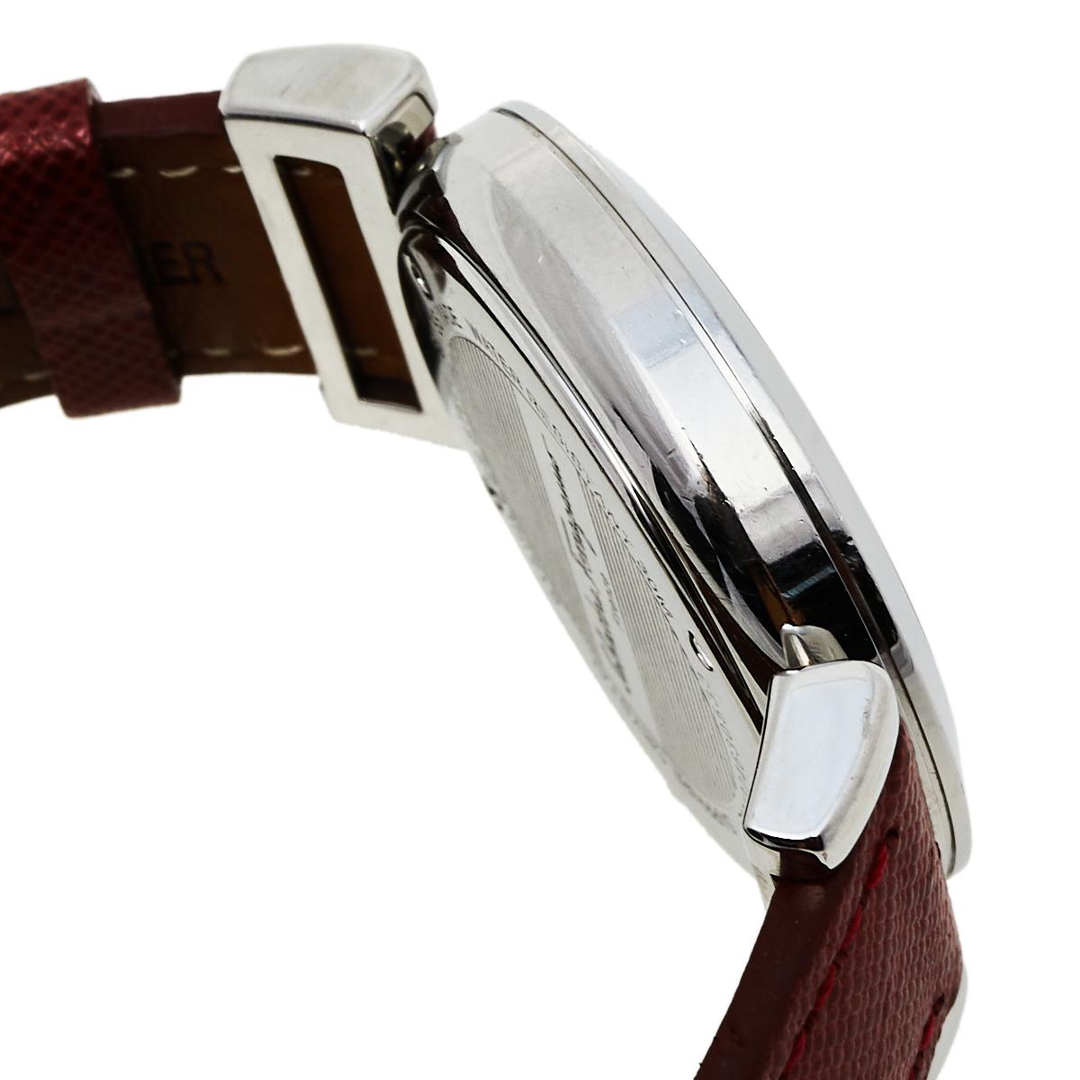 Salvatore Ferragamo Silver Leather FQ4020013 Women's Wristwatch 37 mm 3