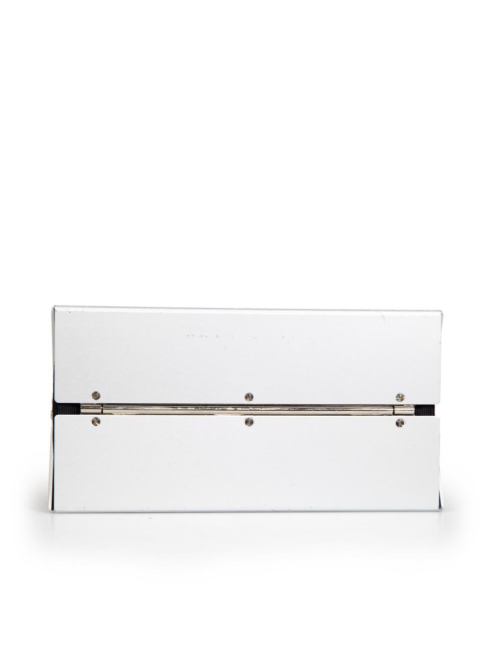 Women's Salvatore Ferragamo Silver Metal Gancini Bag