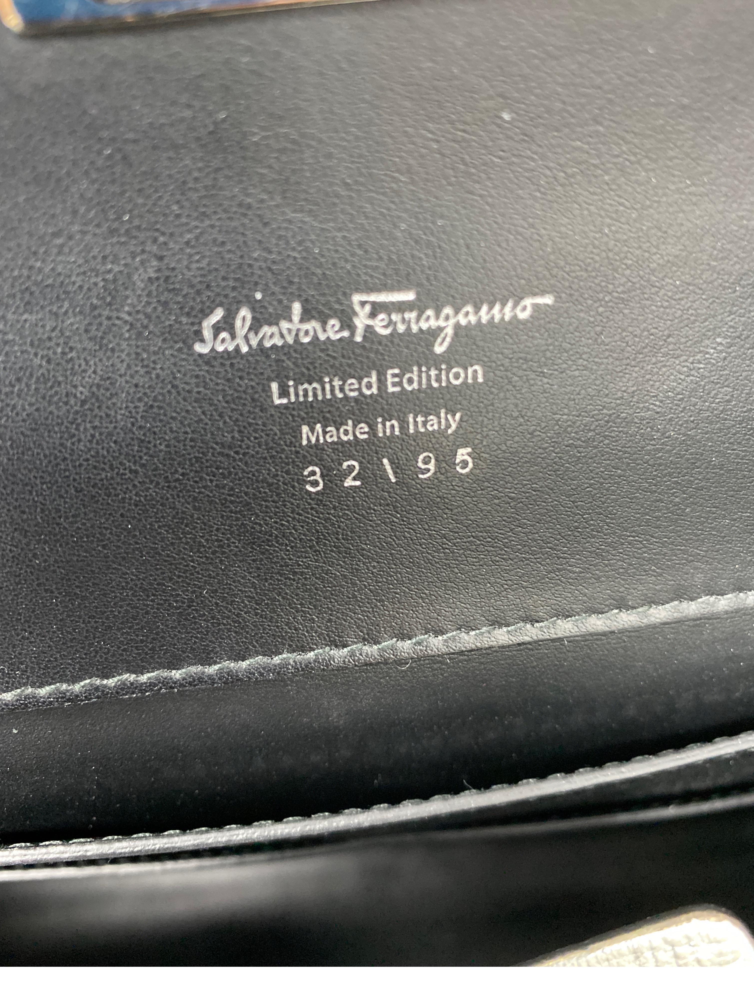 Salvatore Ferragamo Silver Tote Bag  3