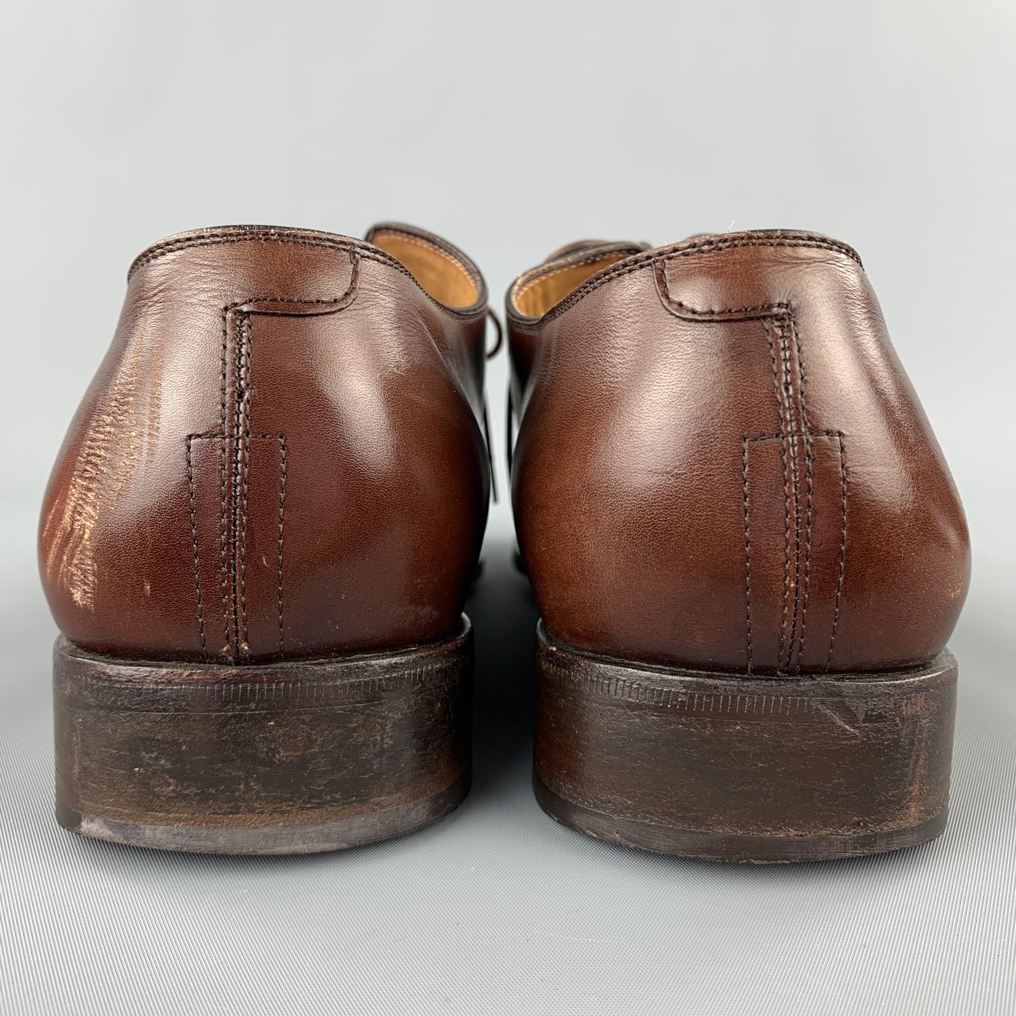 plain brown shoes