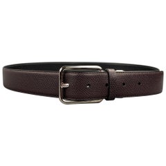 Used SALVATORE FERRAGAMO Size 40 Brown Leather Belt