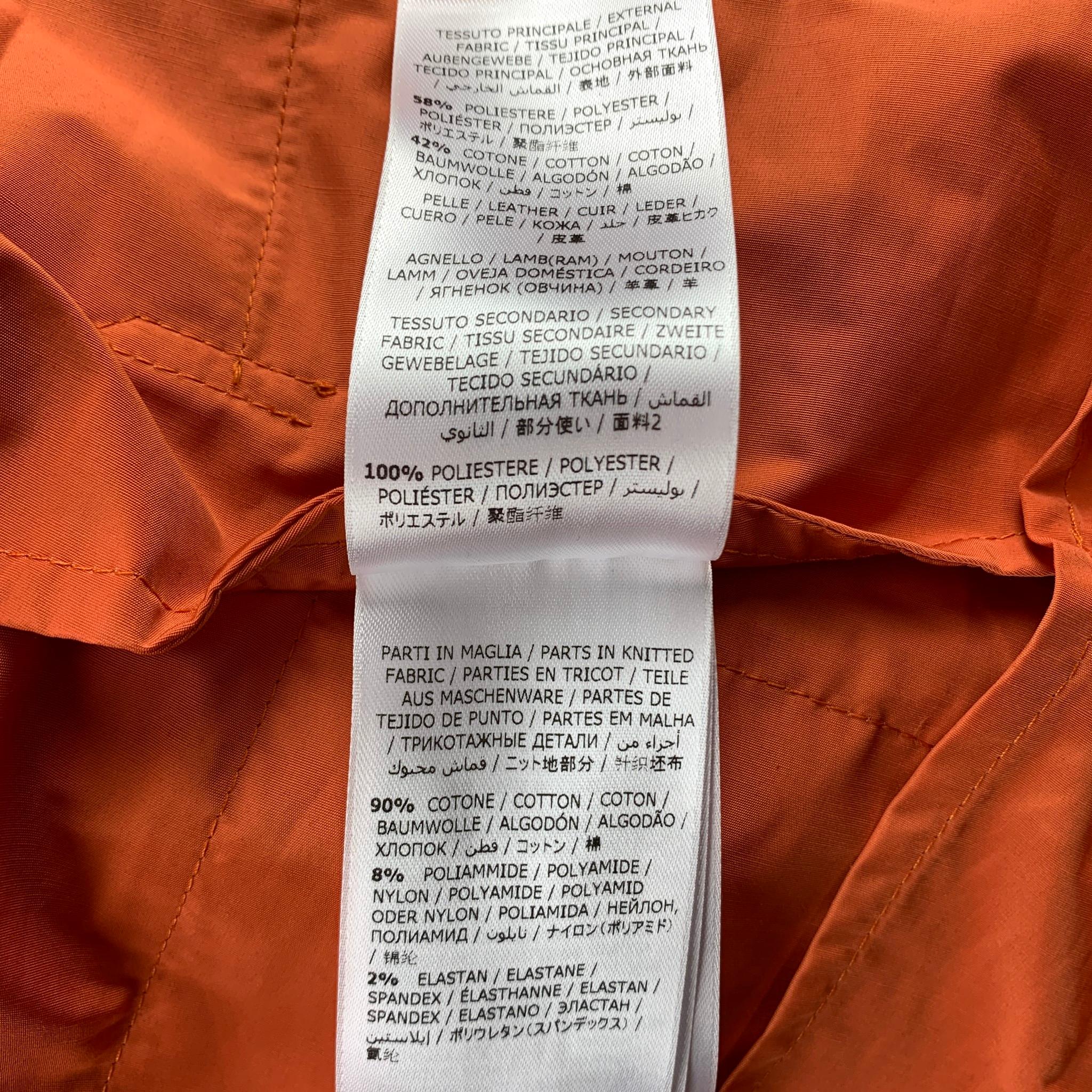 Red SALVATORE FERRAGAMO Size 40 Orange Polyester / Cotton Full Zip Jacket