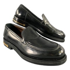 SALVATORE FERRAGAMO Size 8 Black Leather Yacht Loafers