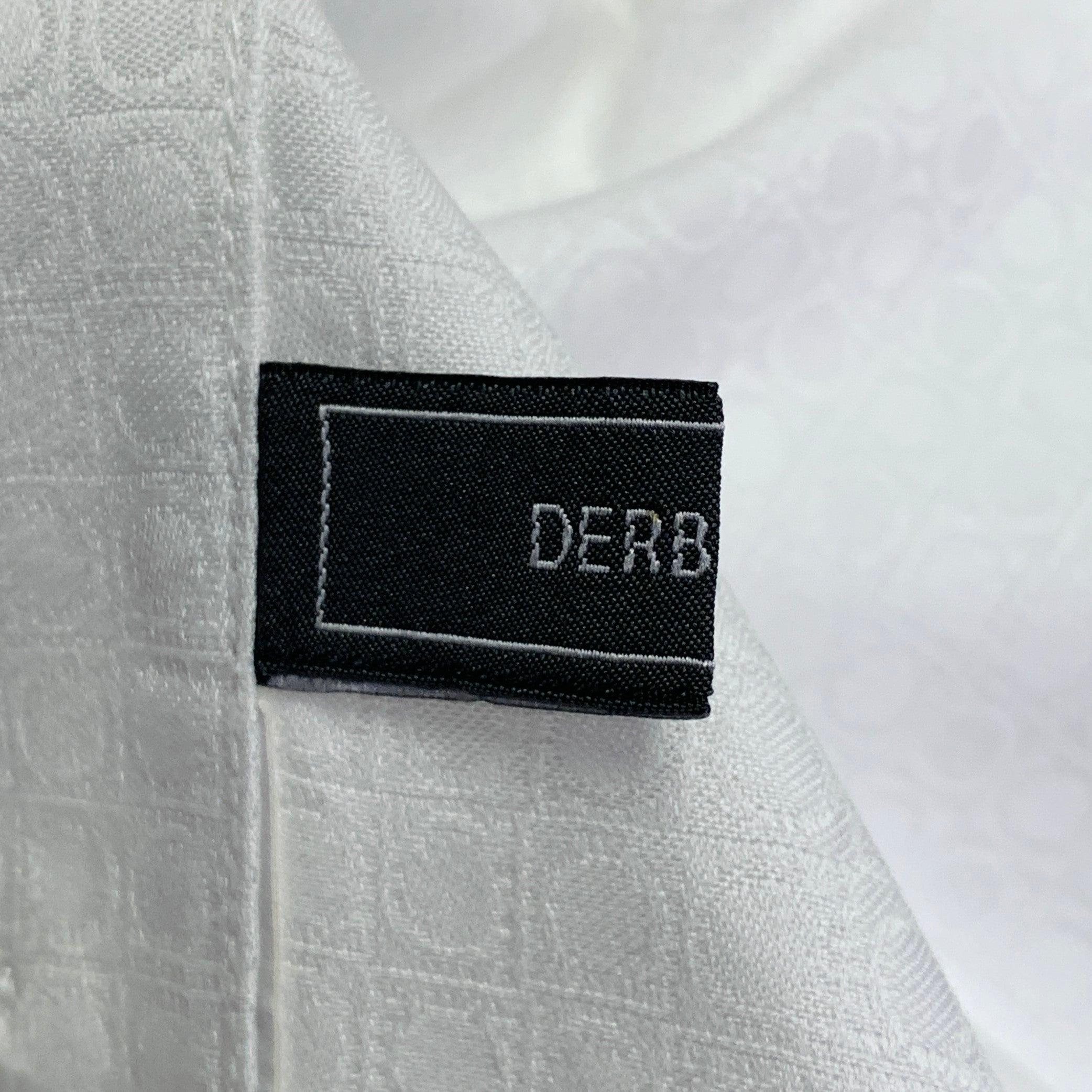 SALVATORE FERRAGAMO Size L White Circles Jacquard Derby Fit Long Sleeve Shirt (chemise à manches longues) en vente 3