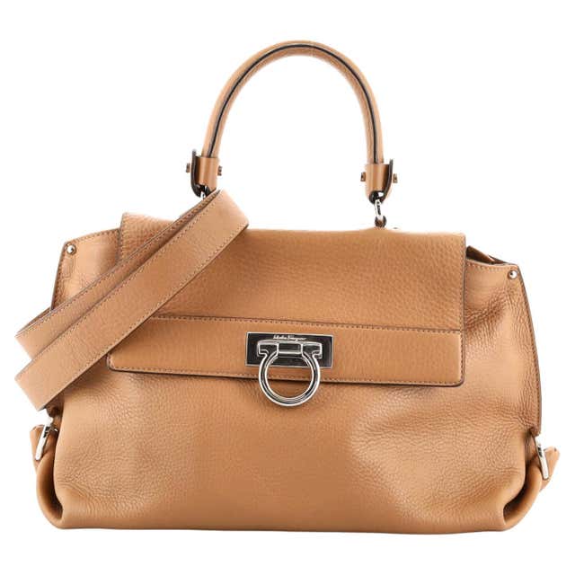 Salvatore Ferragamo New Python Kelly Top Handle Satchel Convertible ...