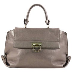 Salvatore Ferragamo Sofia Satchel Smooth Leather Small