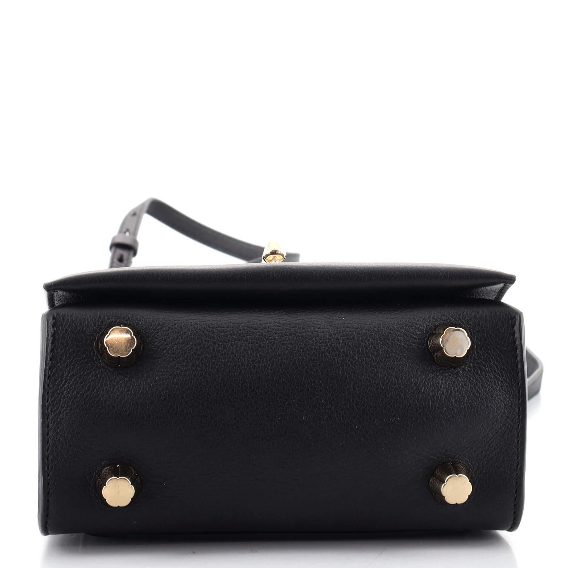 Salvatore Ferragamo Stella Crossbody Bag Leather Mini In Good Condition In NY, NY