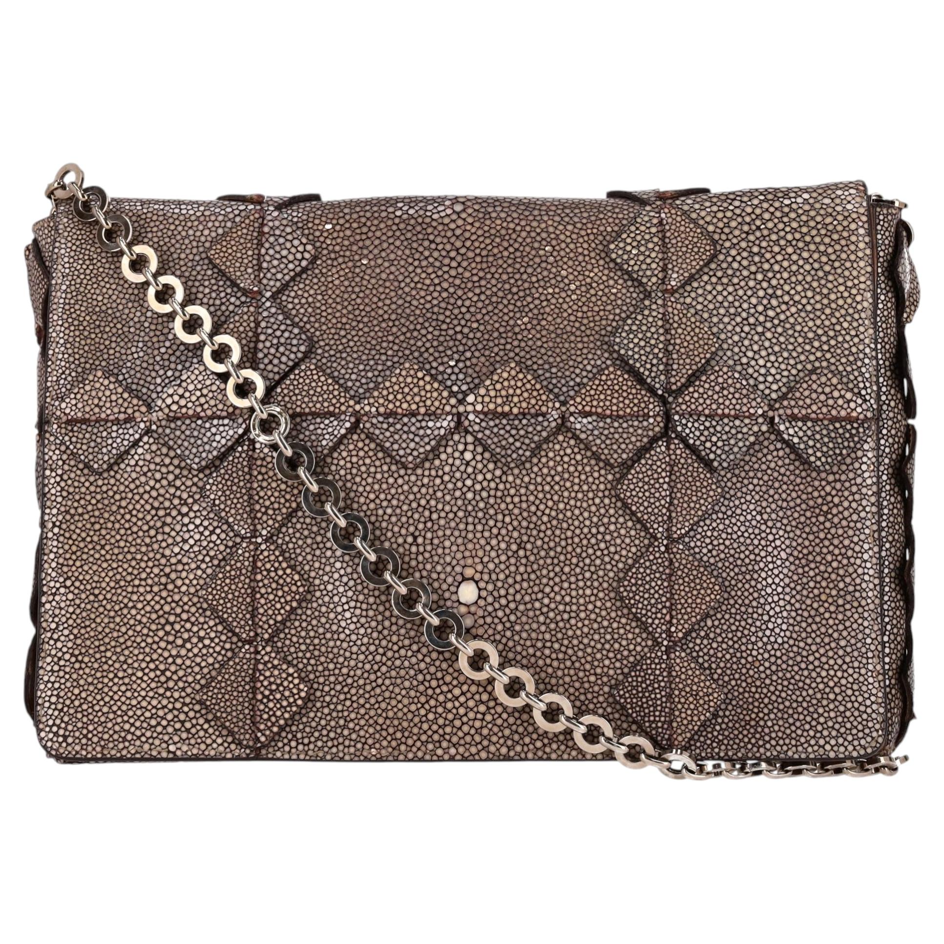 Salvatore Ferragamo Stachelrochen-Clutch-Tasche
