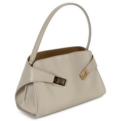 SALVATORE FERRAGAMO Stone Burnt Orange leather HUG SOFT M BICOLOR Bag.