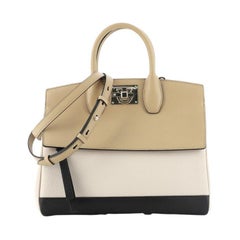 Salvatore Ferragamo Studio Satchel Leather Medium
