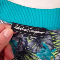 Salvatore Ferragamo vintage 1990s animal print t-shirt