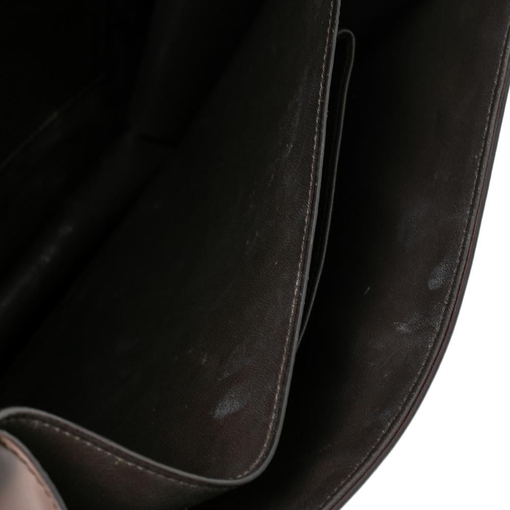 Salvatore Ferragamo Taupe Leather Jody Shoulder Bag 7