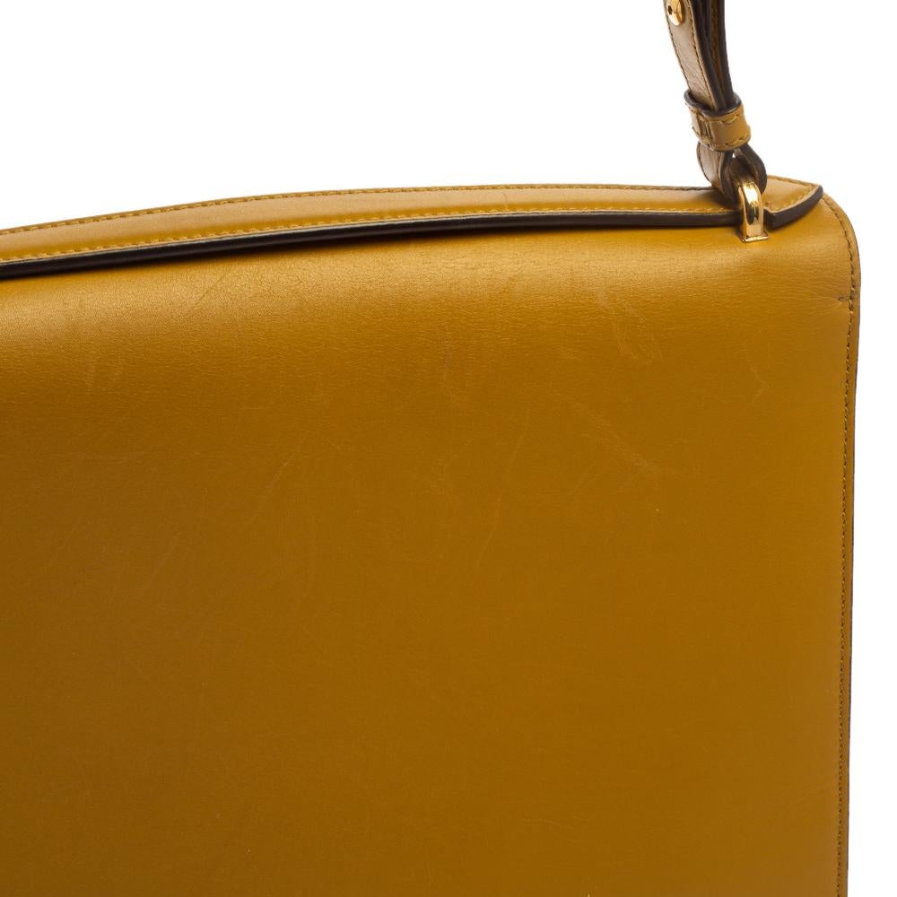 Salvatore Ferragamo Tri Color Leder Marisol Top Handle Tasche 7