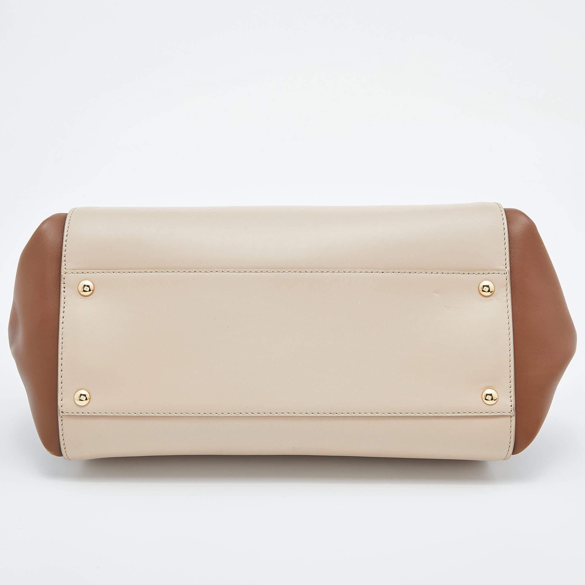 Women's Salvatore Ferragamo Tri Color Leather Medium Sofia Top Handle Bag